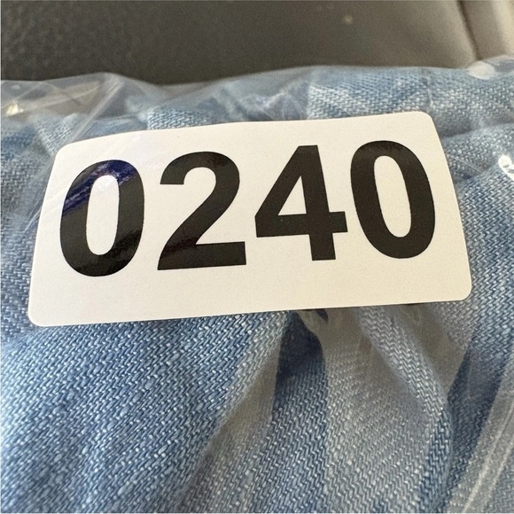 Lands End Blue Chambray Denim Jean Wide Leg Crop Jumpsuit Womens Size 16W - Picture 6 of 6